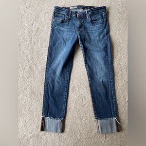 AG The Stevie Cuff Size 29 Slim Straight Cuffed